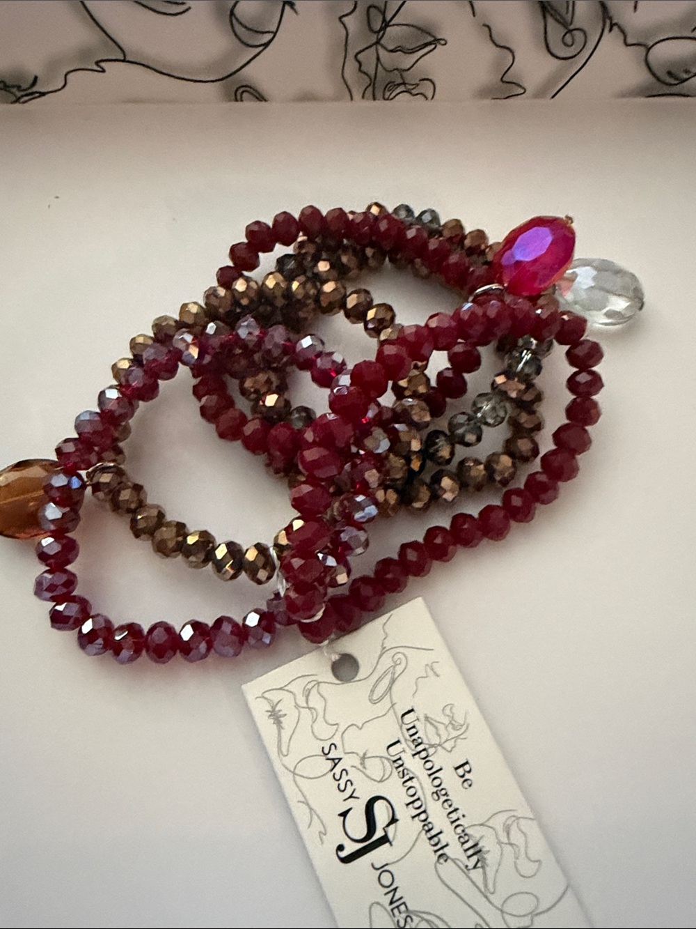 Sassy Jones Malia 6pc Stretch Hollidazzle Bracelet